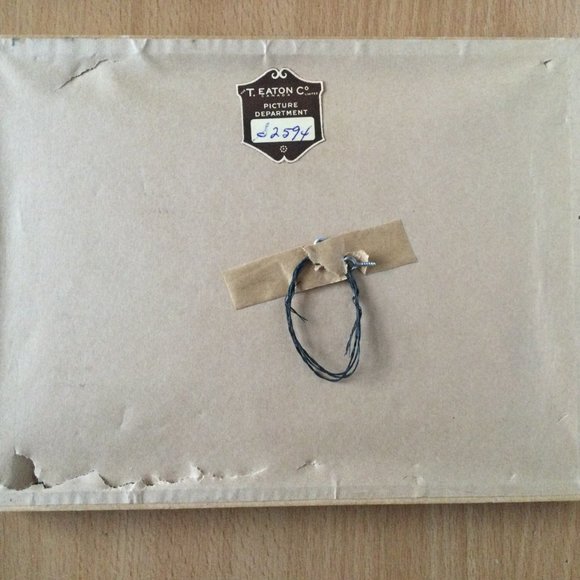 Small art print pencil signed titled framed T. Eaton Co Canada goose flying - Picture 7 of 7